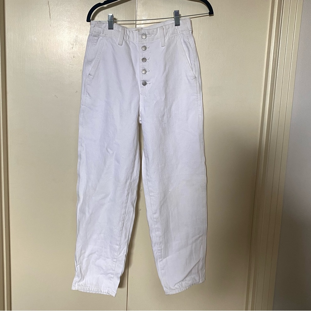 Madewell White Balloon Denim